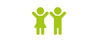 Kinder und Jugendliche - Piktogramm