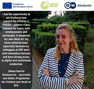 Jelena Havran Vukmanovic at HRT - Mobility grant experience