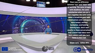 Stipan Juric (RTV) at HRT job shadowing 