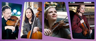 Die Künstler des Lydian String Quartet. 