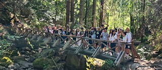 Gruppenfoto in der Ravennaschlucht