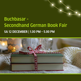 A stack of books held together by a festive christmassy ribbon.