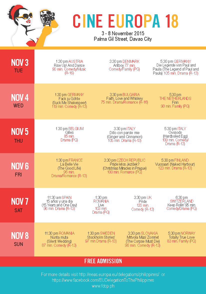 Poster Cine Europa Davao