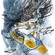 Selbstporträt der Künstlerin