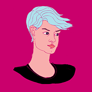 Selbstporträt der Künstlerin