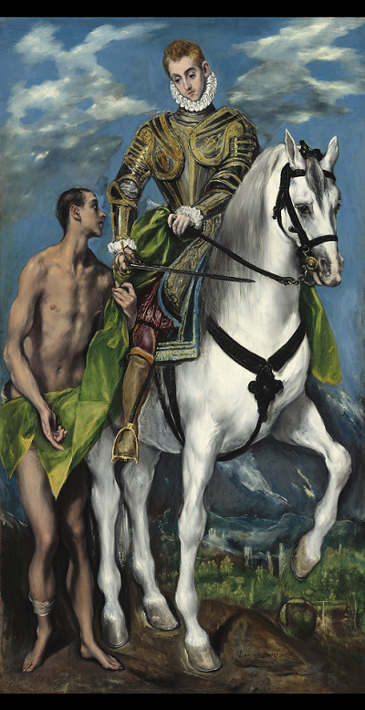 Imagen: El Greco: San Martín y el mendigo, 1597/1599