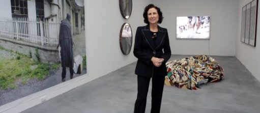 Oliva Arauna en su galería en 2014