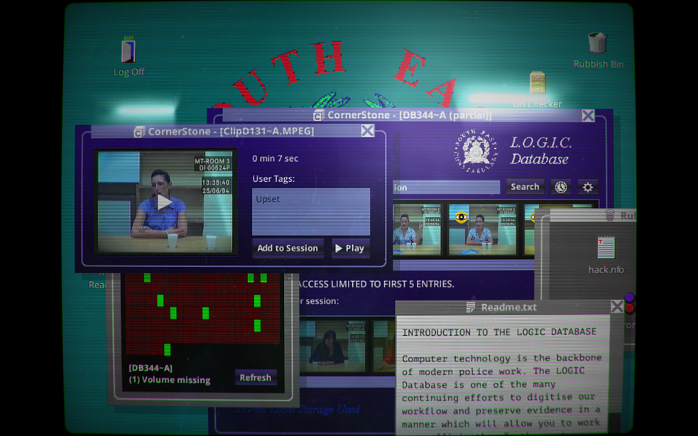 Computer game Her Story 