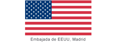 Logo der amerikanischen Botschaft in Madrid