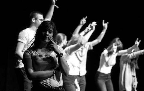 Schüler des Kossuth Lajos Ausbildungsgymnasiums und der Grundschule aus Debrecen in Ungarn