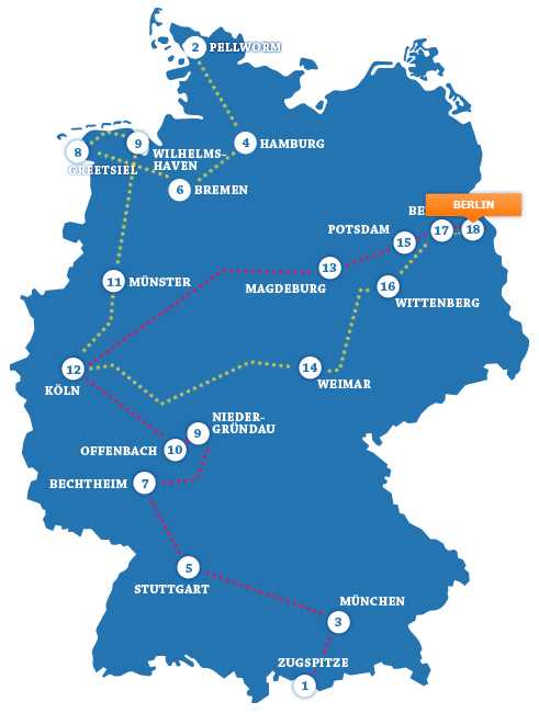Beide Teams in Berlin