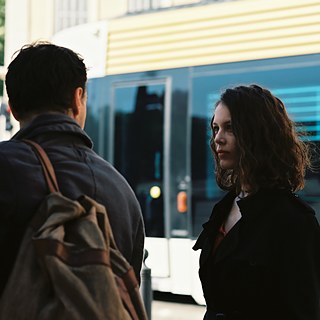 Paula Beer bei den Dreharbeiten zu „Transit“