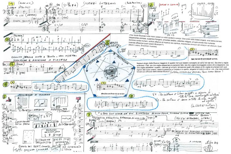 Silenzi Luterani – Partitur von Paolo Damiani