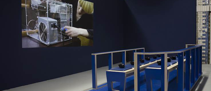 Who is to blame when software results in a person’s death? Helen Knowle's video installation, “The Trial of Superdebthunterbot”, depicts a fictitious trial of an algorithm for murder.