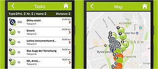 Screenshot Stadtrallye App