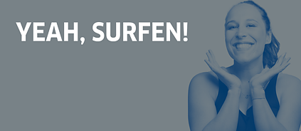 Megakrass!! I am learning how to surf! – how to be excited in German