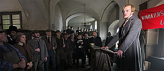 On the set of “The Young Karl Marx” by Raoul Peck