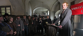 On the set of “The Young Karl Marx” by Raoul Peck