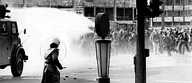 Disturbios callejeros en Fráncfort del Meno en el 1974