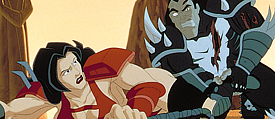 The heroine of Heavy Metal F.A.K.K. 2 became a popular ‘cover girl’ for gaming magazines.