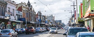 Die alte Melbourner Umgebung: Brunswick Sydney Road