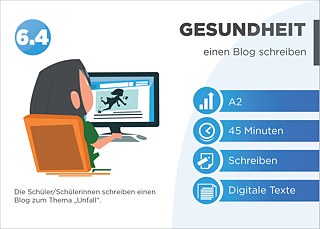 EDDU | Gesundheit: einen Blog schreiben   | Die Schüler/Schülerinnen schreiben einen Blog zum Thema „Unfall". 