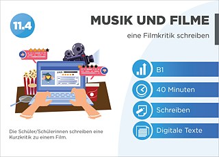 EDDU | Musik und Filme | eine Filmkritik schreiben: Die Schüler/Schülerinnen schreiben eine Kurzkritik zu einem Film.