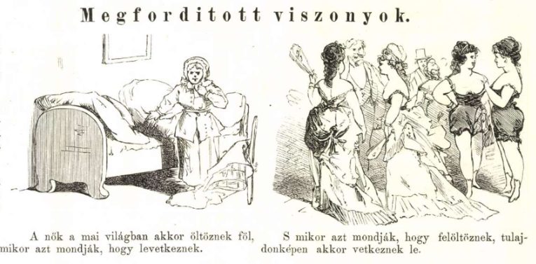 "Megfordított viszonyok" | Bolond Miska, 1872. január 21., 14. o.