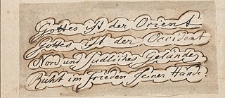 Johann Wolfgang Goethe Arabische Schreibübungen und handschriftliche Exzerpte 1816 