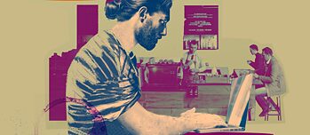 С Onleihe - в кафе