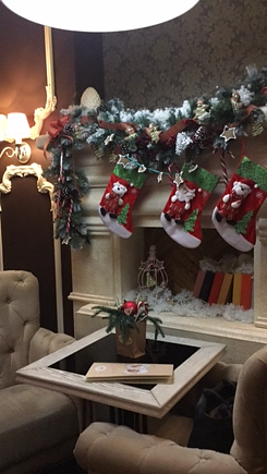 Weihnachtliche Deko in der Ukraine