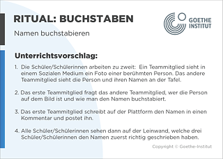 EDDU | Buchstaben | Namen buchstabieren | Unterrichtsvorschlag