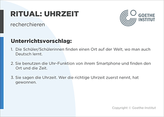 EDDU | Uhrzeit | Uhrzeit recherchieren | Unterrichtsvorschlag