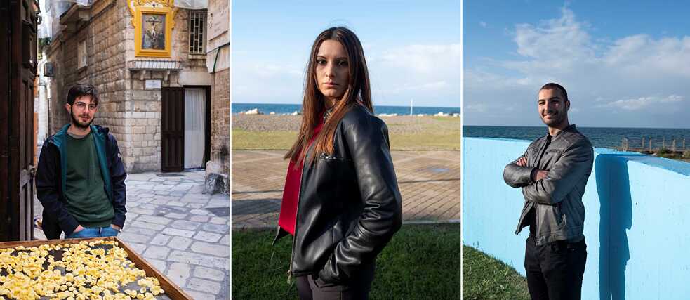 Young people in Bari: Luca Carofiglio, Ilaria Cramarossa and Antonio Maria Dentamaro
