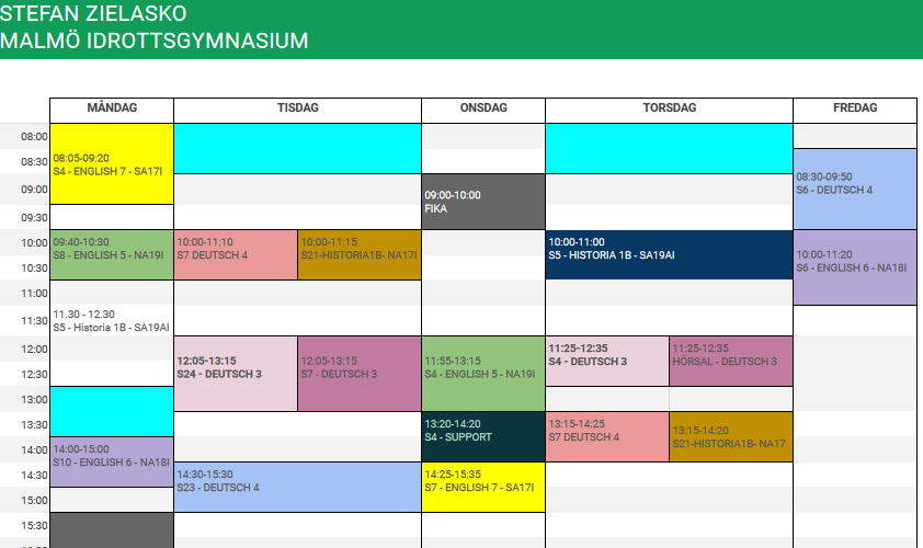 Mein Stundenplan