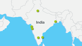 Locations Goethe-Institut Indien