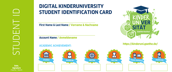 Studentenausweis Kinderuni