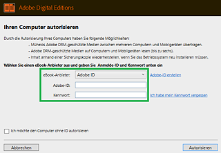 Desktop Adobe Onleihe &copy; © Onleihe Desktop Adobe Onleihe