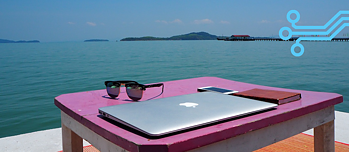 Nomade numérique sans bureau à Koh Lanta, Thaïlande, Asie