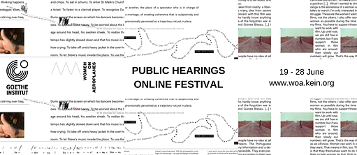 Public Hearings Online Festival