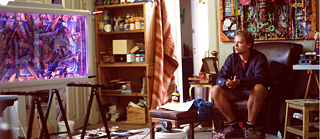 Meik Brüsch in his workroom