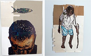 Montagem de obras de José Luis Soares Salvador