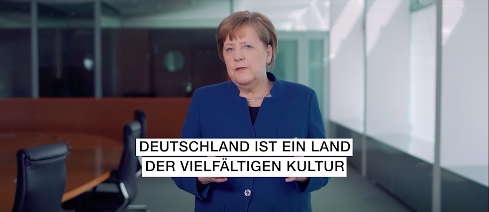 Merkels Videobotschaft: Unterstützung der Kultur