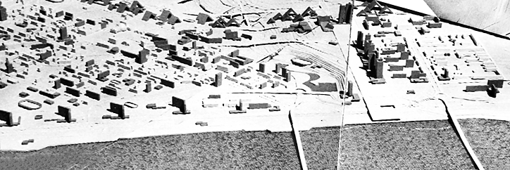 Projekt der Sanierung des zentralen Teils von Nowosibirsk, Layout | M. M. Pirogow, 1965