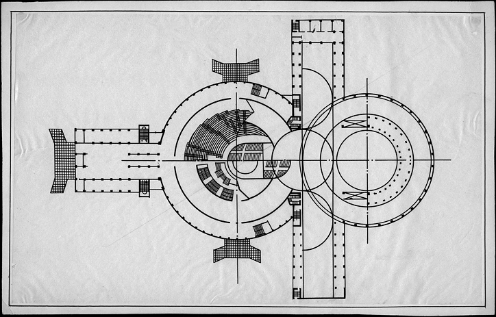 Haus der Kultur und Wissenschaft, Plan | M. I. Kurilko, T. J. Bardt, A. Z. Grinberg, Anfang der 1930er Jahre