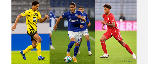 Jugadores del BVB, Schalke 04 y Bayern München