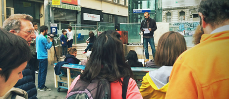 Zivilgesellschaftliche Initiativen : Recht auf Wohnen in der Stadt. Kreativer Protest aus Berlin, Marseille und Barcelona