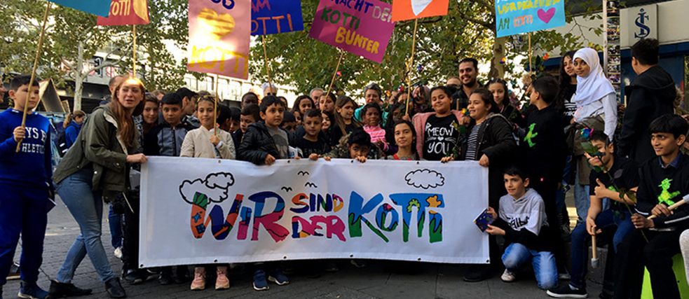 Kotti und Co. Protestaktion