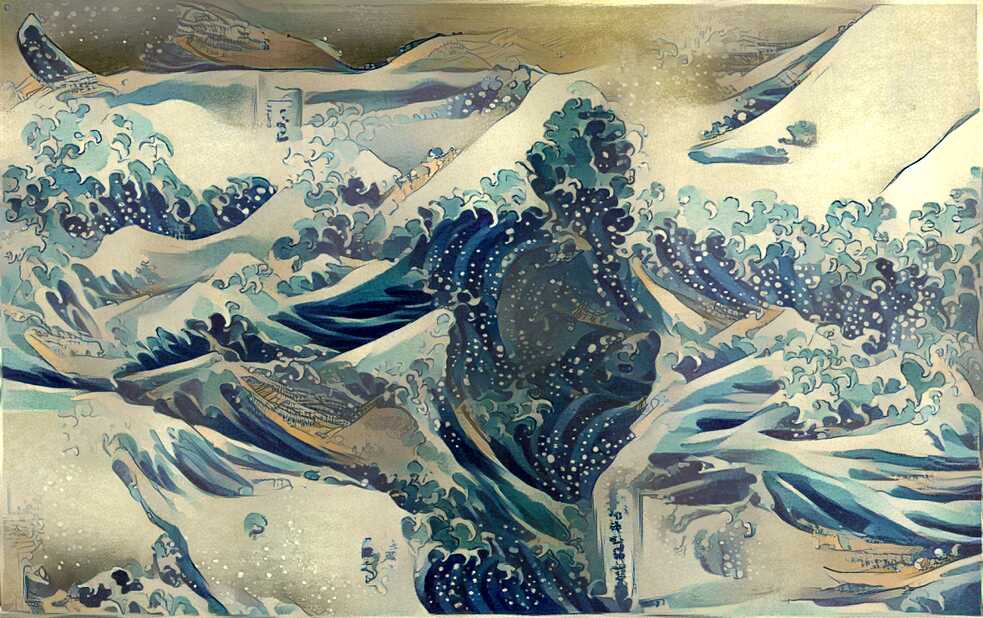 What is the real artist behind this painting? On the depart.io website, a neuronal network transforms pictures uploaded by users into works of art in the style of famous painters. 