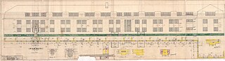 The house of singles. Type I. A blueprint. The facade. Kemerovo. Architect J. van Loghem // 1926